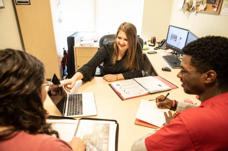 Staff and students meeting